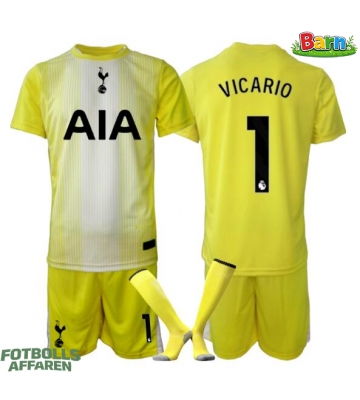 Tottenham Hotspur Guglielmo Vicario #1 Målvakt Tredjeställ Barn 2025-26 Kortärmad (+ Korta byxor)